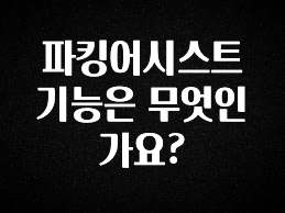 파킹어시스트기능은 무엇인가요?