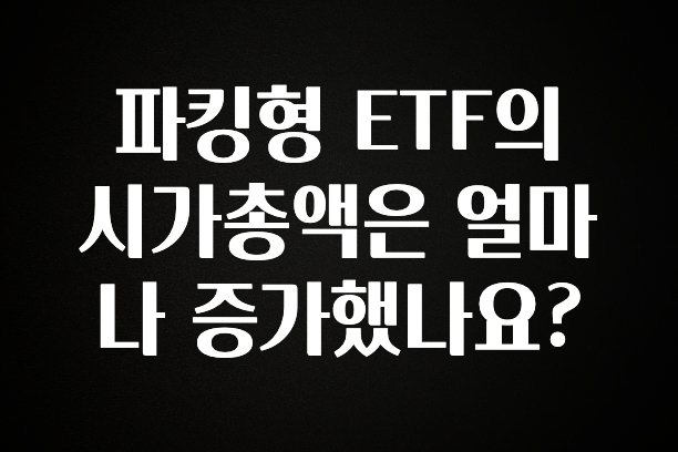 파킹형 ETF의 시가총액은 얼마나 증가했나요?