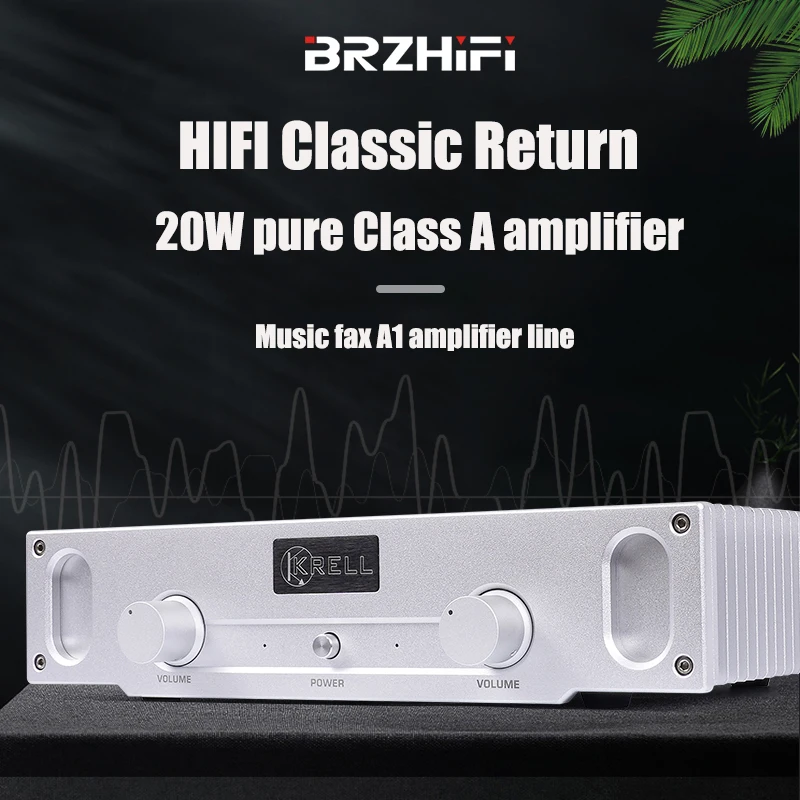 BREEZE 2024 최신 참조 음악 팩스 A1 라인 20W 순수 클래스 A 홈 HIFI 발열 레벨 전력 증폭기