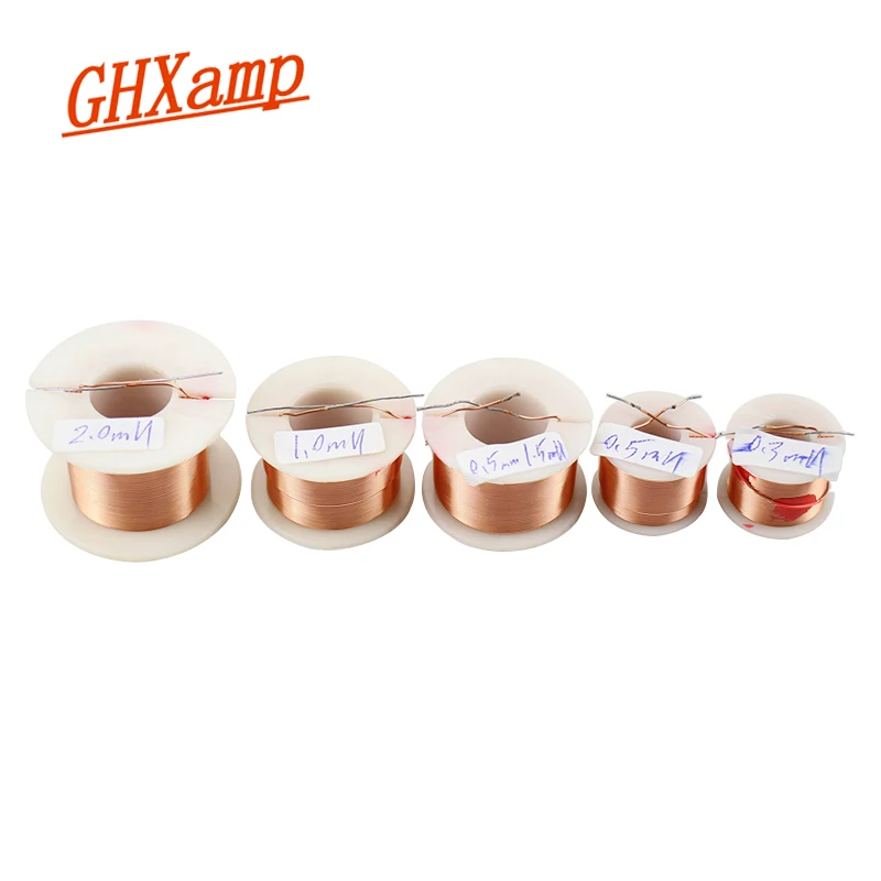 GHXAMP 1PCS 0.5mm 라우드 스피커 크로스 오버 인덕터 4N 무산소 구리 코일 중공 원형 해골 0.3mH 0.5mH 1.0mH 2.0mH