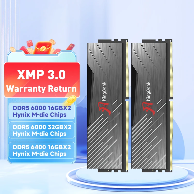 KingBank 288 핀 DIMM 하이닉스 M 다이 데스크탑 AMD 인텔 CPU 마더보드