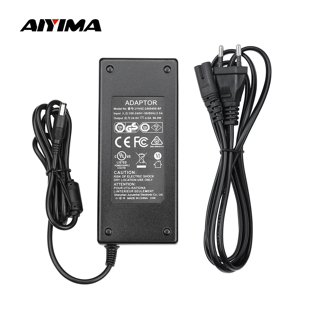증폭기 24V 전원 어댑터 AC100-240V ~ DC24V 4A 전원 공급 장치 TPA3116 TPA3116D2 TDA7498E 사운드 증폭기 US EU UK AU 플러그