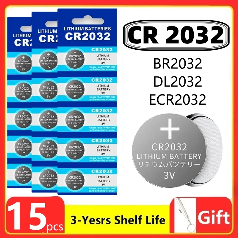2-60PCS CR2032 CR 2032 버튼 배터리 3V 리튬 배터리 시계 장난감 계산기 자동차 원격 제어 버튼 코인 셀