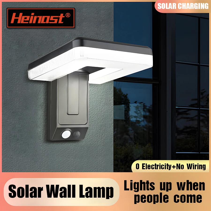 접이식 LED 120 ° 태양 빛 야외 벽 램프 방수 스포트 라이트 램프 모션 센서 태양 3 모드 가로등 정원 장식